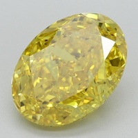 4.04 Ct. Fancy Intense Brownish Yellow Oval Lab Grown Diamond