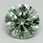 2.04 Ct. Fancy Vivid Pacific Green Round Lab Grown Diamond