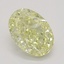 1.02 Ct. Fancy Light Yellow Oval Diamond