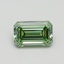0.70 Ct. Fancy Intense Green Emerald Lab Grown Diamond