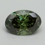 6.48 Ct. Fancy Vivid Green Oval Lab Grown Diamond