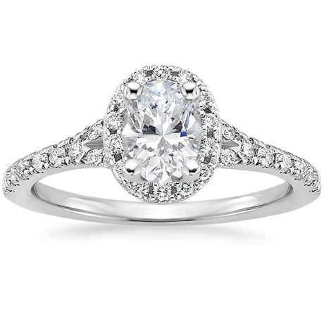 18K White Gold Joy Diamond Ring (1/3 ct. tw.) with Bliss Diamond Ring (1/5 ct. tw.)