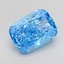 4.06 Ct. Fancy Vivid Blue Cushion Lab Grown Diamond