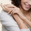 14K Rose Gold Floating Three Stone Diamond Ring, smalladditional view 1