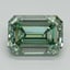 3.0 Ct. Fancy Vivid Pacific Green Emerald Lab Grown Diamond
