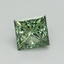 1.02 Ct. Fancy Vivid Pacific Green Princess Lab Grown Diamond