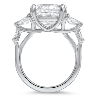 Custom Trillion Trellis Diamond Ring