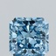1.19 Ct. Fancy Vivid Blue Radiant Lab Grown Diamond