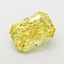 5.04 Ct. Fancy Vivid  Yellow Radiant Lab Grown Diamond