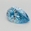1.77 Ct. Fancy Vivid Blue Pear Lab Grown Diamond