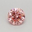 0.36 Ct. Fancy Vivid Pink Round Lab Grown Diamond