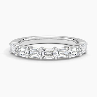 Grace Seven Stone East-West Emerald Diamond Ring (1 ct. tw.)