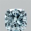 2.10 Ct. Fancy Vivid Blue Cushion Lab Grown Diamond