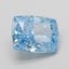 3.04 Ct. Fancy Vivid Blue Cushion Lab Grown Diamond