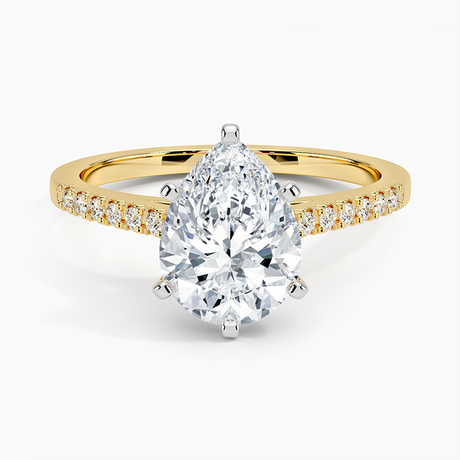 18K Yellow Gold Sonora Diamond Ring