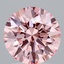 2.17 Ct. Fancy Vivid Pink Round Lab Grown Diamond