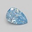 1.11 Ct. Fancy Vivid Blue Pear Lab Grown Diamond