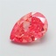 4.13 Ct. Fancy Vivid  Pink Pear Lab Grown Diamond