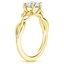 18K Yellow Gold Budding Willow Solitaire Ring, smallside view