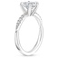 18K White Gold Emmeline Diamond Ring, smallside view