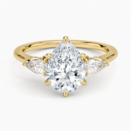 Petal Pear Three Stone Diamond Ring (1/2 ct. tw.)