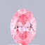 0.52 Ct. Fancy Vivid Pink Oval Lab Grown Diamond