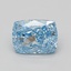 1.74 Ct. Fancy Vivid Blue Cushion Lab Grown Diamond