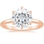 14K Rose Gold Esme 1.8mm Ring, smalltop view