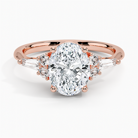14K Rose Gold Yvonne Diamond Ring