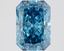 1.56 Ct. Fancy Vivid Blue Radiant Lab Grown Diamond