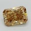 3.38 Ct. Fancy Intense Brownish Yellow Radiant Lab Grown Diamond