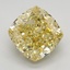 3.72 Ct. Fancy Intense Yellow Cushion Lab Grown Diamond