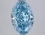 3.57 Ct. Fancy Vivid Blue Blue Oval Lab Grown Diamond