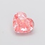 2.03 Ct. Fancy Vivid  Pink Heart Lab Grown Diamond