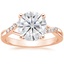14K Rose Gold Chamise Diamond Ring (1/15 ct. tw.), smalltop view