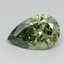 1.03 Ct. Fancy Vivid Green Pear Lab Grown Diamond