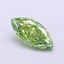 1.00 Ct. Fancy Vivid Green Marquise Lab Grown Diamond