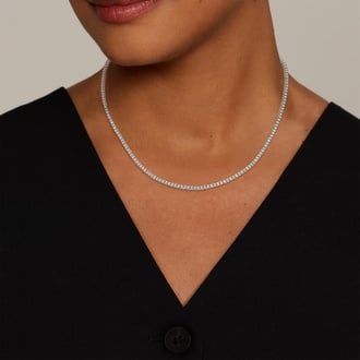 16 in. Perfect Four-Prong Lab Diamond Tennis Necklace (3 ct. tw.)
