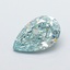 1.59 Ct. Fancy Intense Green Pear Lab Grown Diamond