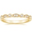 18K Yellow Gold Coronet Diamond Ring, smalltop view