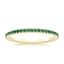 18K Yellow Gold Luxe Ballad Emerald Ring, smalltop view