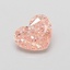 0.53 Ct. Fancy Vivid Pink Heart Lab Grown Diamond