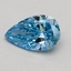 0.56 Ct. Fancy Vivid Blue Pear Lab Grown Diamond