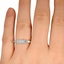The Hunter Ring, smalltop view on a hand