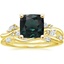 14K Yellow Gold Arden Diamond Ring with Winding Willow Diamond Ring (1/8 ct. tw.)