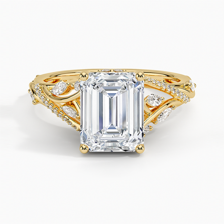 18K Yellow Gold Begonia Vine Diamond Ring (1/2 ct. tw.)