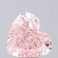 5.53 Ct. Fancy Intense Pink Heart Lab Grown Diamond