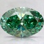 2.02 Ct. Fancy Vivid Pacific Green Oval Lab Grown Diamond