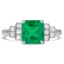 Art Deco Reproduction Emerald Vintage Ring