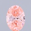 1.56 Ct. Fancy Vivid Pink Oval Lab Grown Diamond